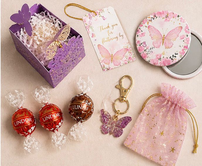 Fluttering By Gift Box 🦋